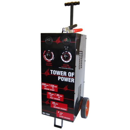 Autometer Wheel Charger Tower of Power Man 70/30/4/280 AMP — view 2 | J-Spec Garage