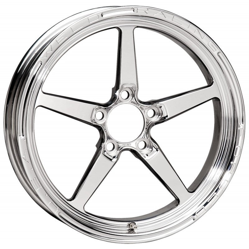 Weld Alumastar 1-Piece 17x4.5 / 5x4.5 BP / 2.25in. BS Polished Wheel - Non-Beadlock | J-Spec Garage