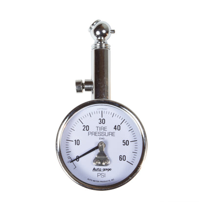Autometer 60 PSi Peak/Hold Mechanical Tire Pressure Gauge — view 2 | J-Spec Garage