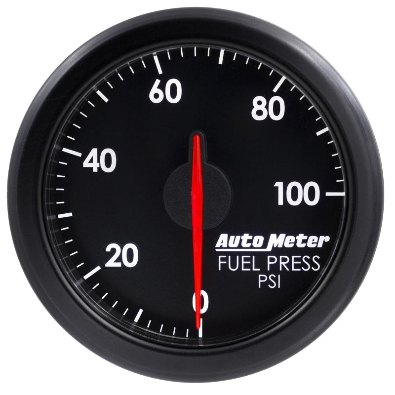 Autometer Airdrive 2-1/6in Fuel Pressure Gauge 0-100 PSI - Black — view 7 | J-Spec Garage