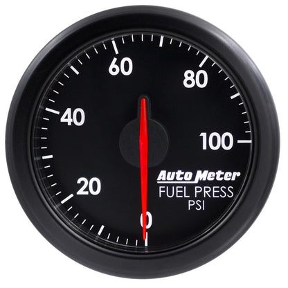 Autometer Airdrive 2-1/6in Fuel Pressure Gauge 0-100 PSI - Black — view 7 | J-Spec Garage
