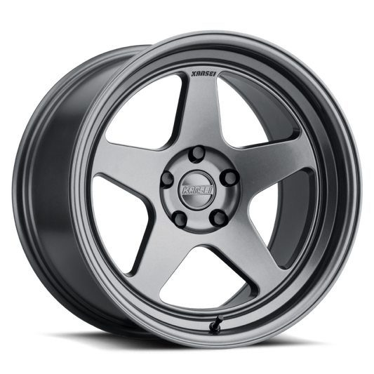 Kansei K12GM KNP 15x7in / 4x114.3 BP / 25mm Offset / 73.1mm Bore - Gloss Gunmetal | J-Spec Garage