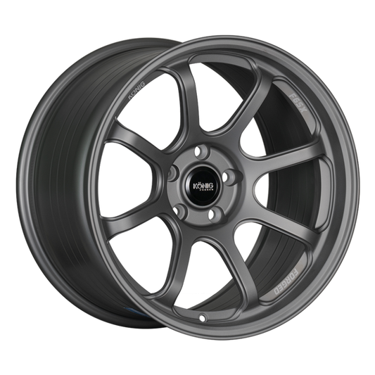 Konig Forged F6SX 18x10.5 5x114.3 ET25 Satin Grey Wheel (Knurled Bead) | J-Spec Garage
