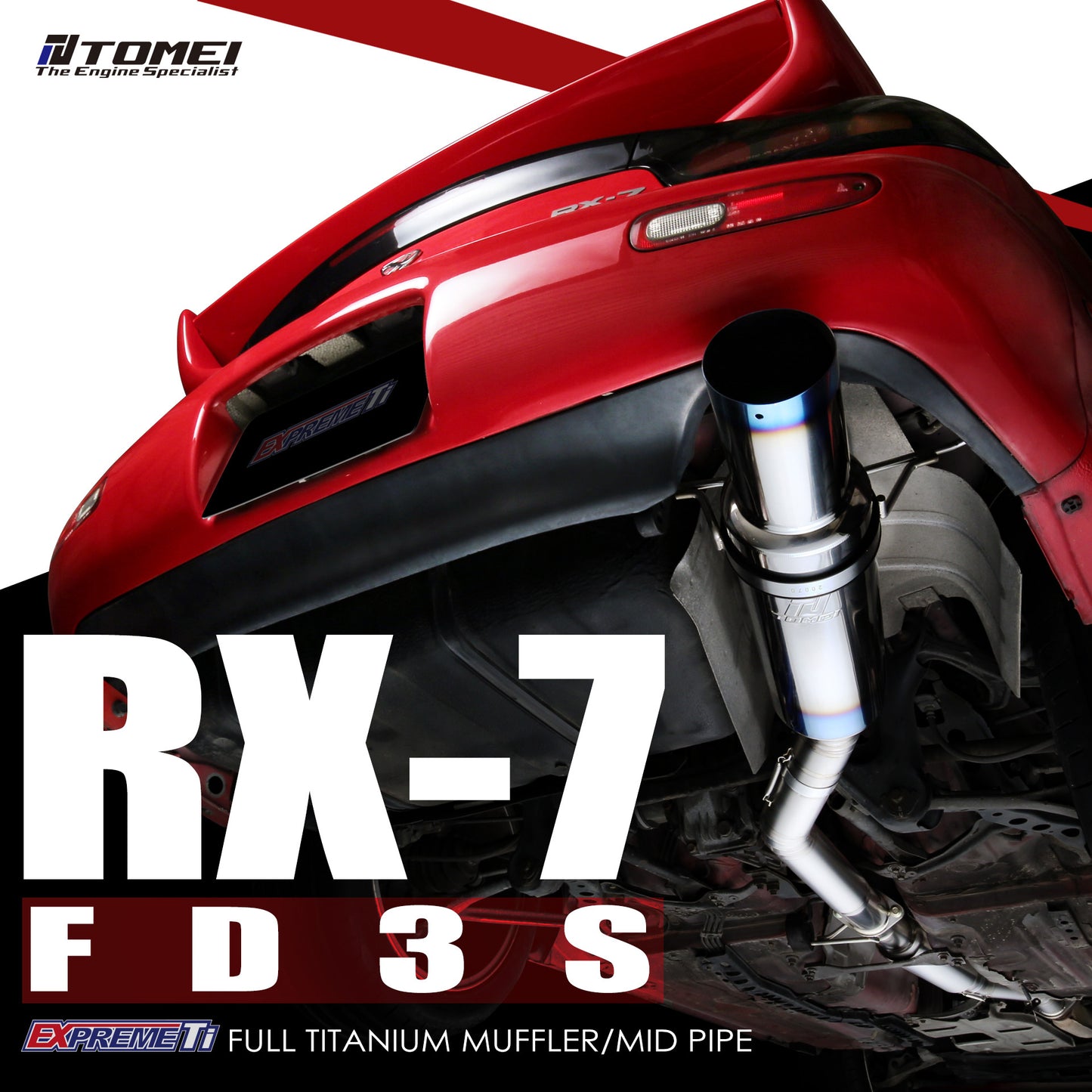 Tomei Full Titanium Muffler Ti Expreme FD3S RX-7 Exhaust