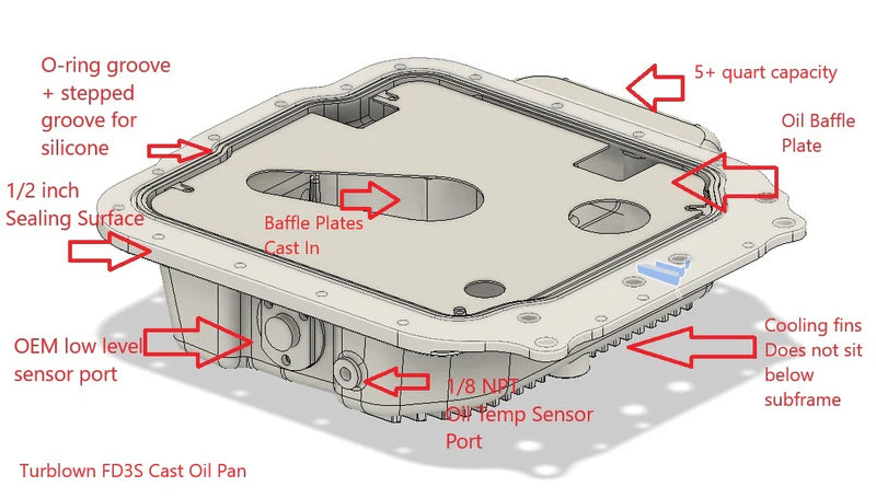 Turblown FD3S Oil Pan (PREORDER)