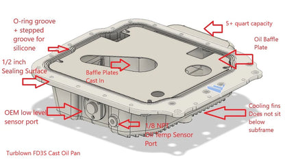 Turblown FD3S Oil Pan (PREORDER)