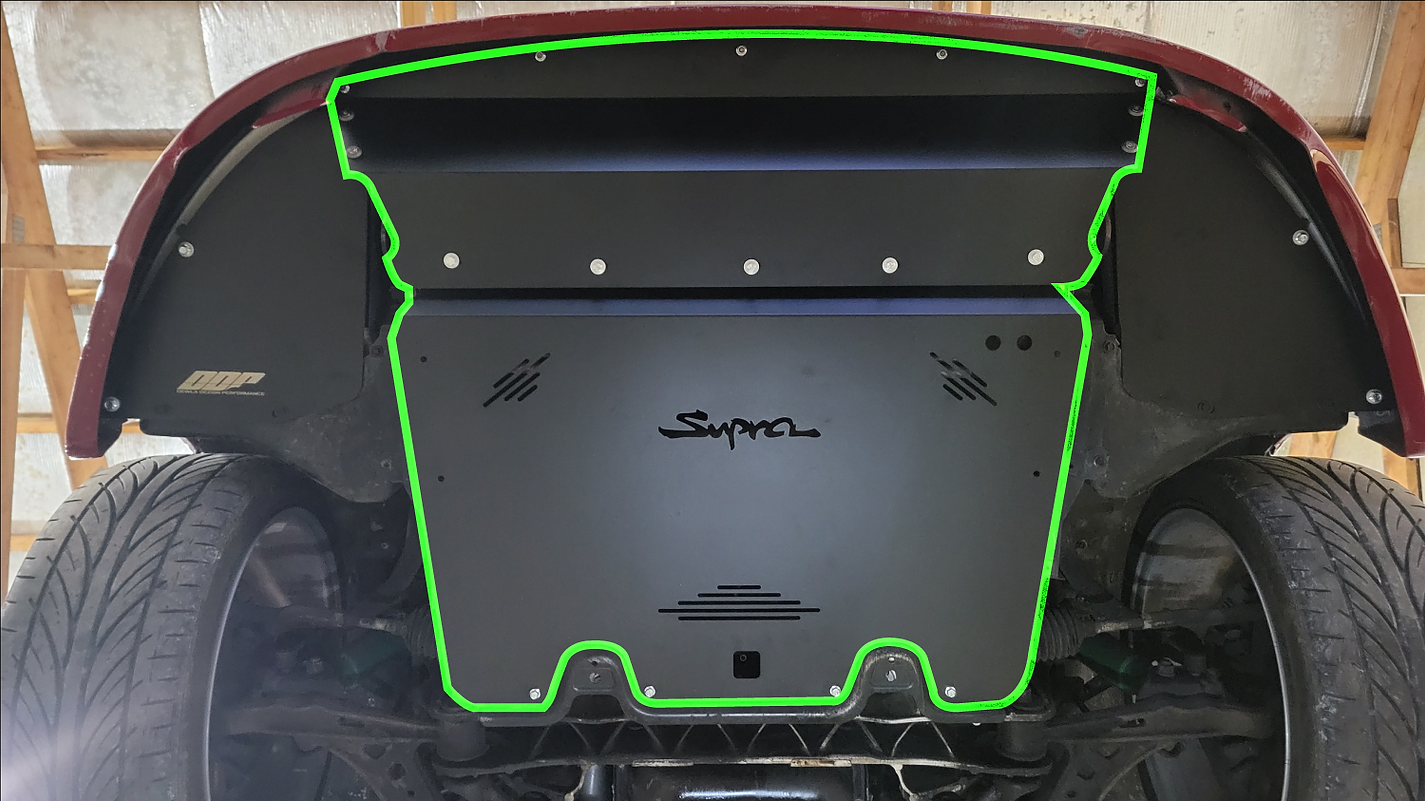 DEWLA DEZIGN MKIV Supra Splash Shield (FRONT MIDDLE & BELLY ONLY)