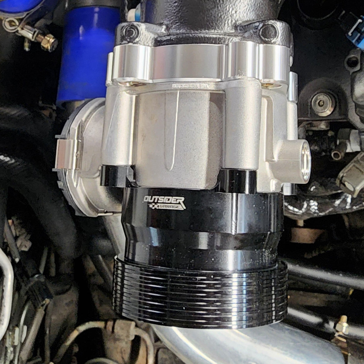 Outsider Garage Mitsubishi 6G72 VR4 DBW Adapter — view 3 | J-Spec Garage
